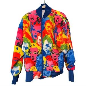 Vintage 1980s Jordana Marilyn Monroe James Dean bomber jacket small 6 8